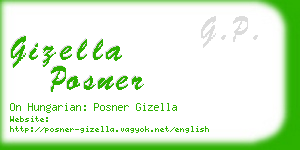 gizella posner business card